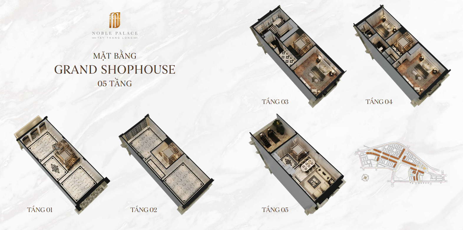 Noble Tây Thăng Long 18 Thiết kế Grand Shophouse Noble Tây Thăng Long